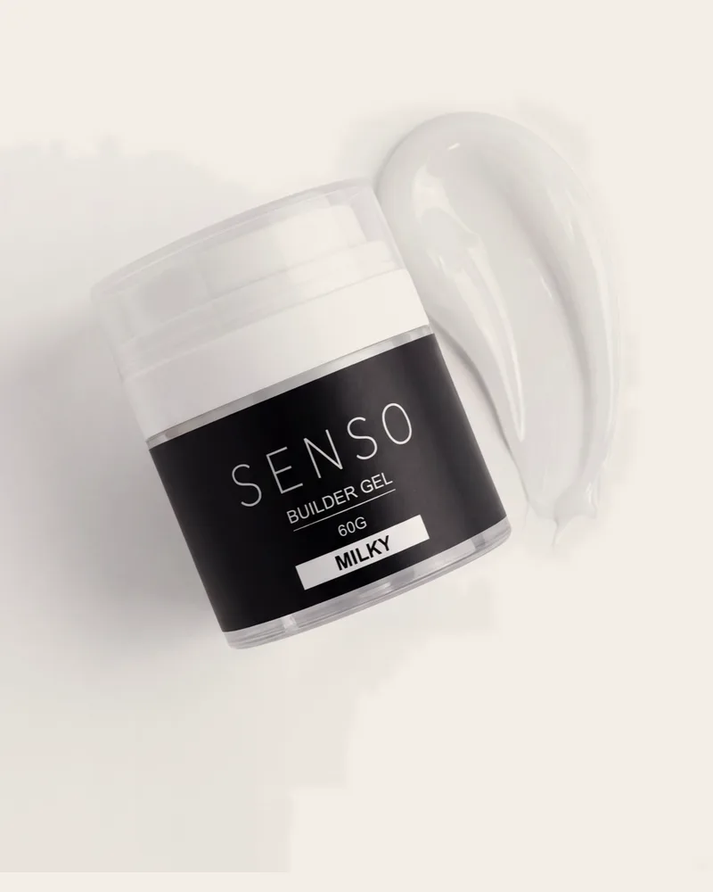 ג'ל בניה היברידי 60 גר' עם לחצן SENSO MILKY