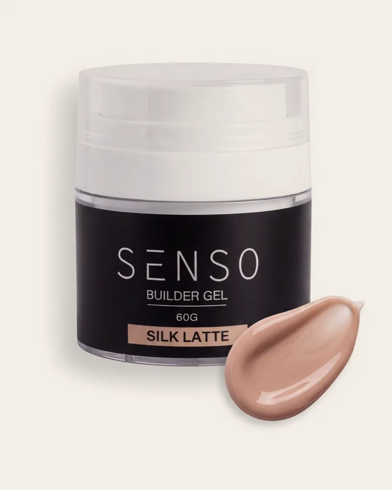 ג'ל בניה היברידי 60 גר' עם לחצן SENSO SILK LATTE