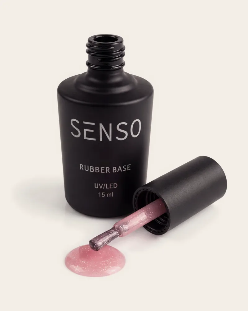 ראבר בייס 15מ"ל Senso Pink Shimmer