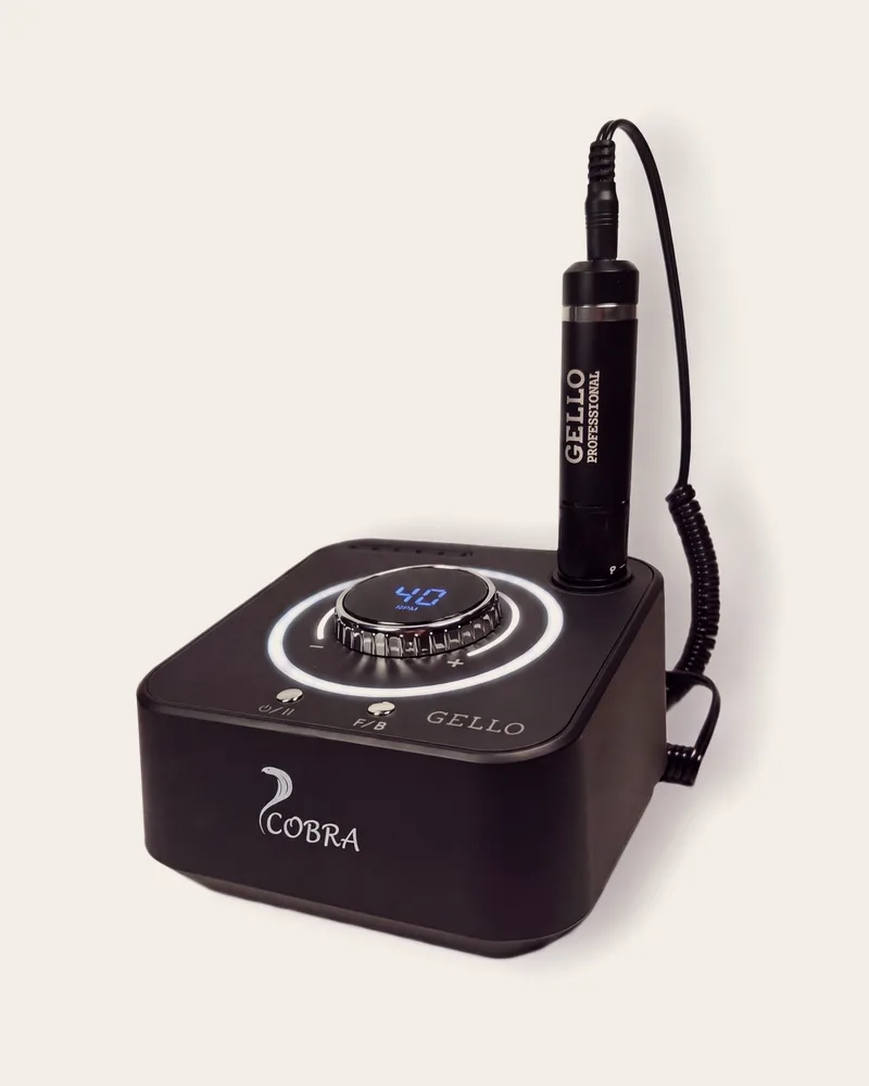 מכונת שיוף COBRA שחורה עם צג · GELLO