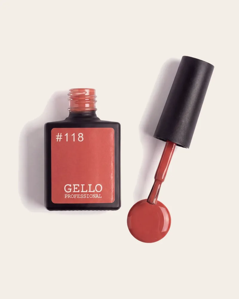 לק ג'ל ג'לו כתום חימר קייצי GELLO 118
