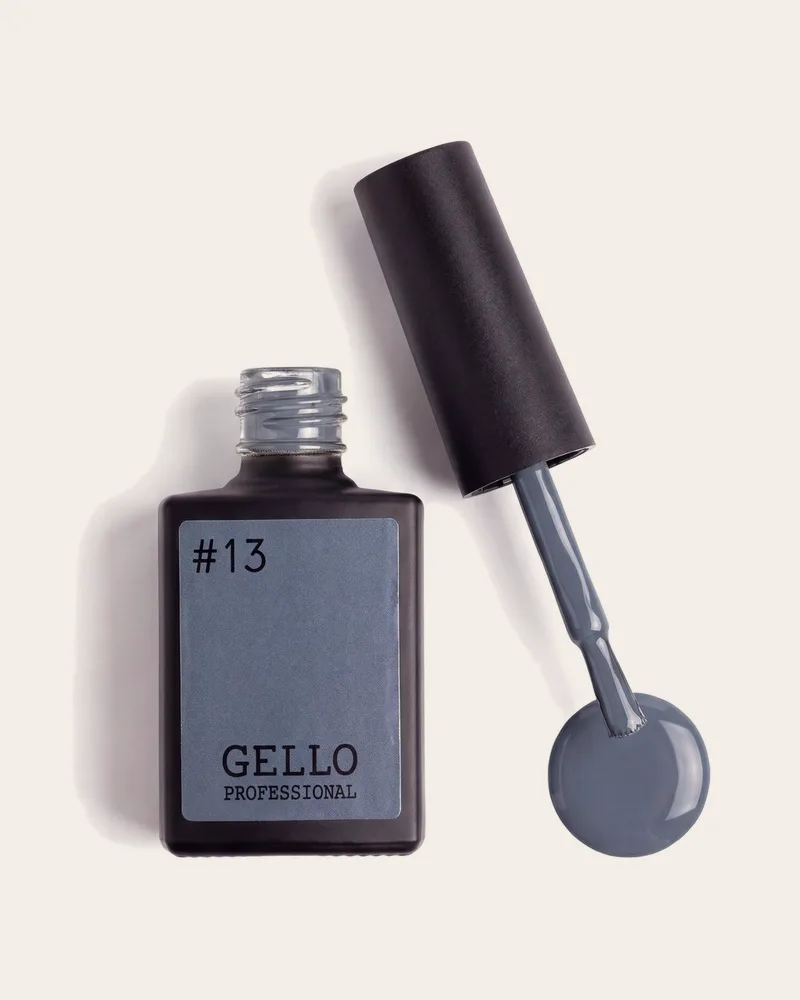 לק ג'ל ג'לו אפור כחול GELLO 13