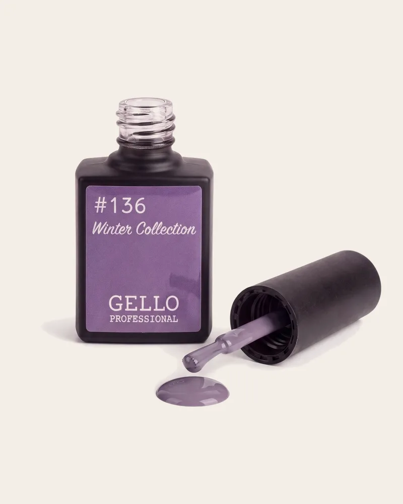 לק ג'ל ג'לו אפור עכבר קלאסי GELLO 136