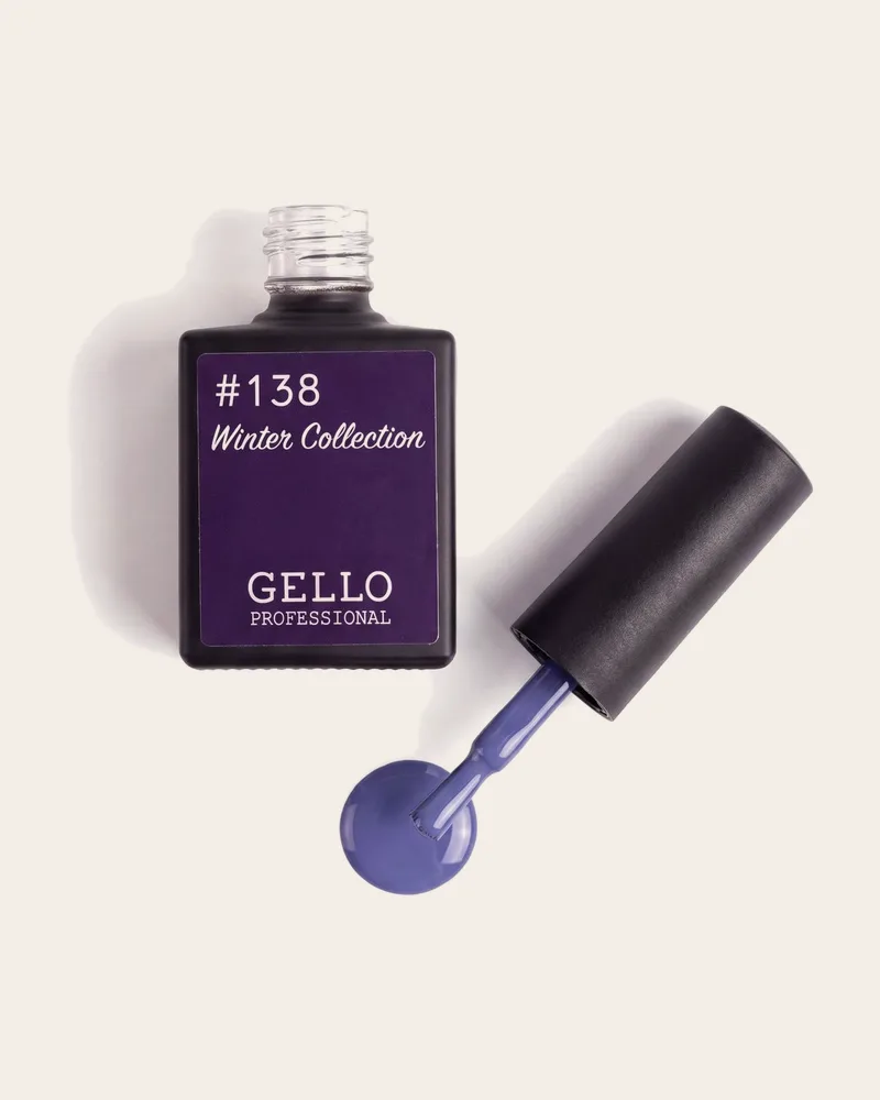 לק ג'ל ג'לו כחול סגול רך GELLO 137