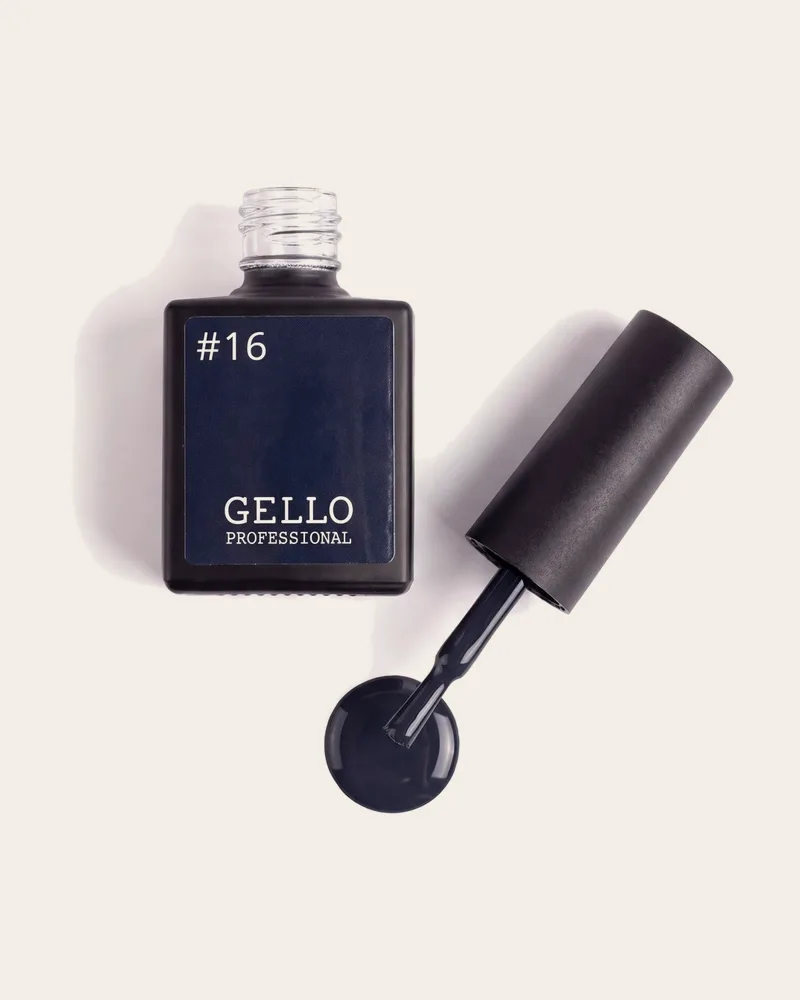 לק ג'ל ג'לו כחול אפור GELLO 16